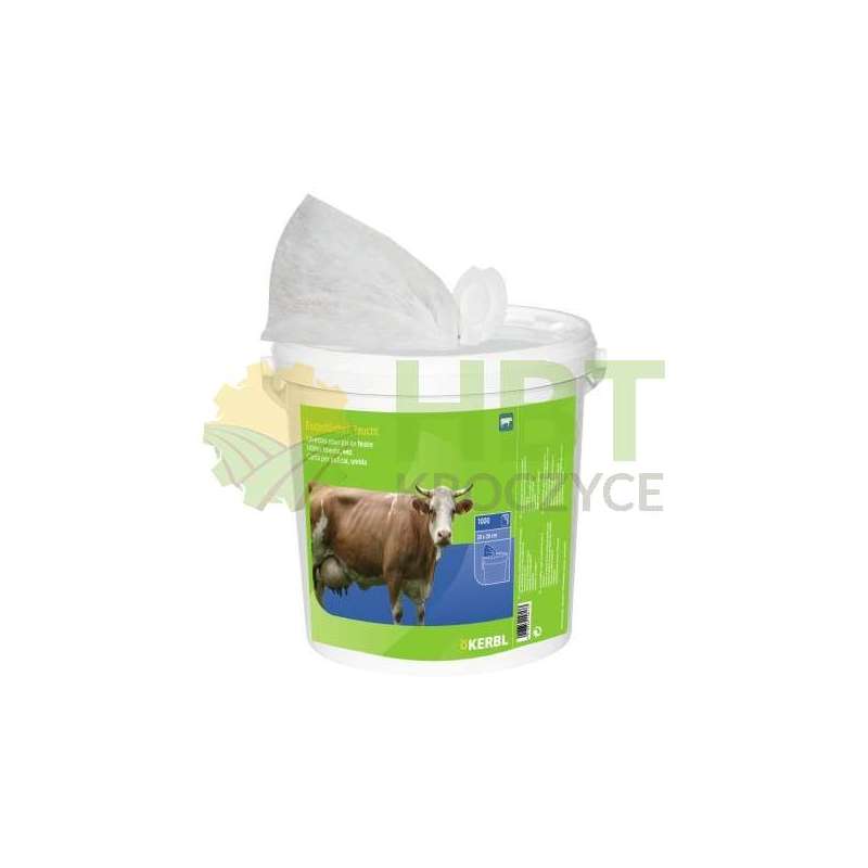 Ręczniki do wymion w wiadrze 1000 szt - Kerbl 1 Ręczniki do wymion w wiadrze 1000 szt - Kerbl