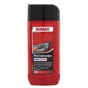 Wosk koloryzujący Polish&Wax Color Nano Pro 250 ml - czerwony - 296441 - SONAX