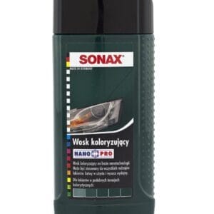 Wosk koloryzujący Polish&Wax Color Nano Pro 250 ml - zielony - 296741 - SONAX