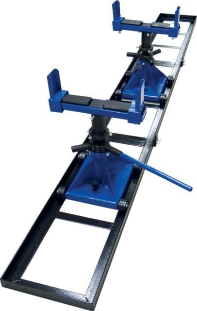 Wózek do rozpoławiania ciągnika i maszyn - 3000x360 szyna + 2 wózki 3 Wózek do rozpoławiania ciągnika i maszyn - 3000x360 szyna + 2 wózki