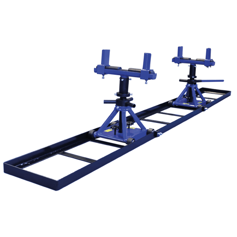 Wózek do rozpoławiania ciągnika i maszyn - 3000x360 szyna + 2 wózki 1 Wózek do rozpoławiania ciągnika i maszyn - 3000x360 szyna + 2 wózki