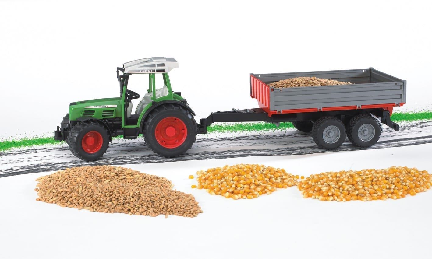 Traktor Fendt 209 S z przyczepą wywrotką - ZESTAW - 02104 - BRUDER 3 Traktor Fendt 209 S z przyczepą wywrotką - ZESTAW - 02104 - BRUDER