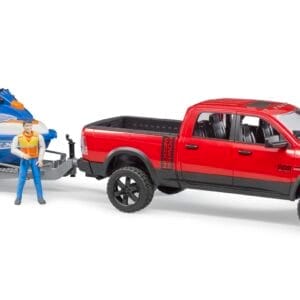 Auto Dodge RAM 2500 Power Wagon z przyczepą i skuterem wodnym - ZESTAW - 02503 - BRUDER