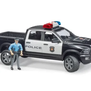 Radiowóz pickup z figurką policjanta - Auto Dodge RAM 2500 Power Wagon - ZESTAW - 02505 - BRUDER