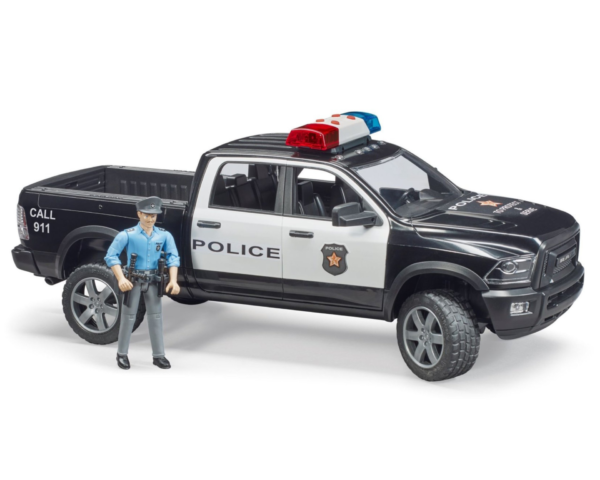 Radiowóz pickup z figurką policjanta - Auto Dodge RAM 2500 Power Wagon - ZESTAW - 02505 - BRUDER 1