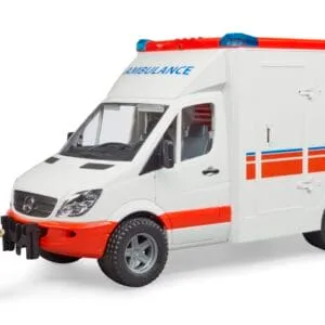 Ambulans-Karetka z figurką ratownika medycznego Mercedes Sprinter - 02536 - BRUDER