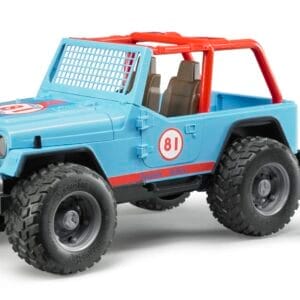Auto - Jeep Cross Country Racer niebieski z figurką rajdowca - 02541 - BRUDER
