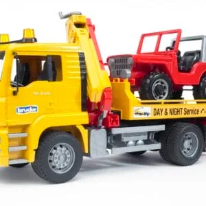 Laweta - pomoc drogowa z Jeepem MAN TGA - ZESTAW - 02750 - BRUDER