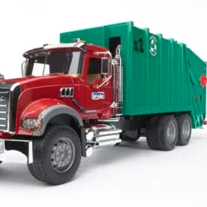 Śmieciarka MACK - duża ciężarówka (rubin-granat) - 02812 - BRUDER
