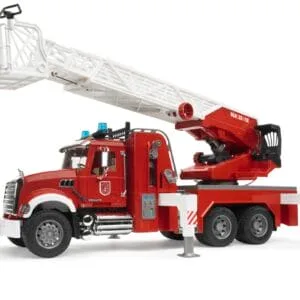 Wóz strażacki - Straż pożarna MACK Granite z pompą wodną - 02821 - BRUDER