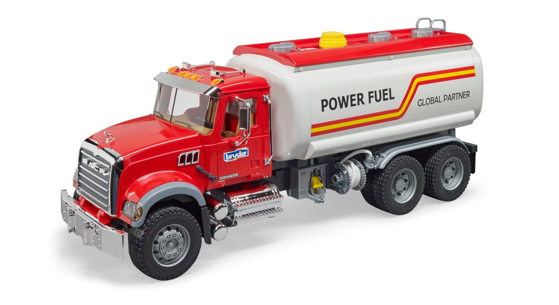 Cysterna Mack Granite - czerwona - 02827 - BRUDER 1 Cysterna Mack Granite - czerwona - 02827 - BRUDER