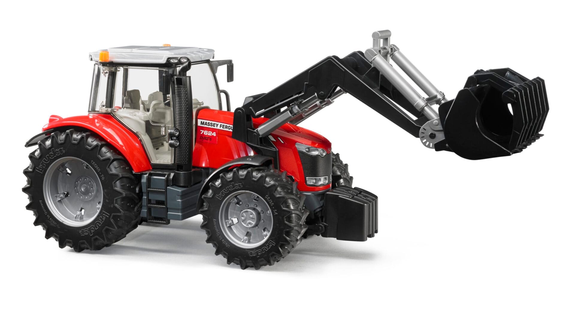 Traktor Massey Ferguson 7600 z ładowarka czołową - 03047 - BRUDER 4 Traktor Massey Ferguson 7600 z ładowarka czołową - 03047 - BRUDER