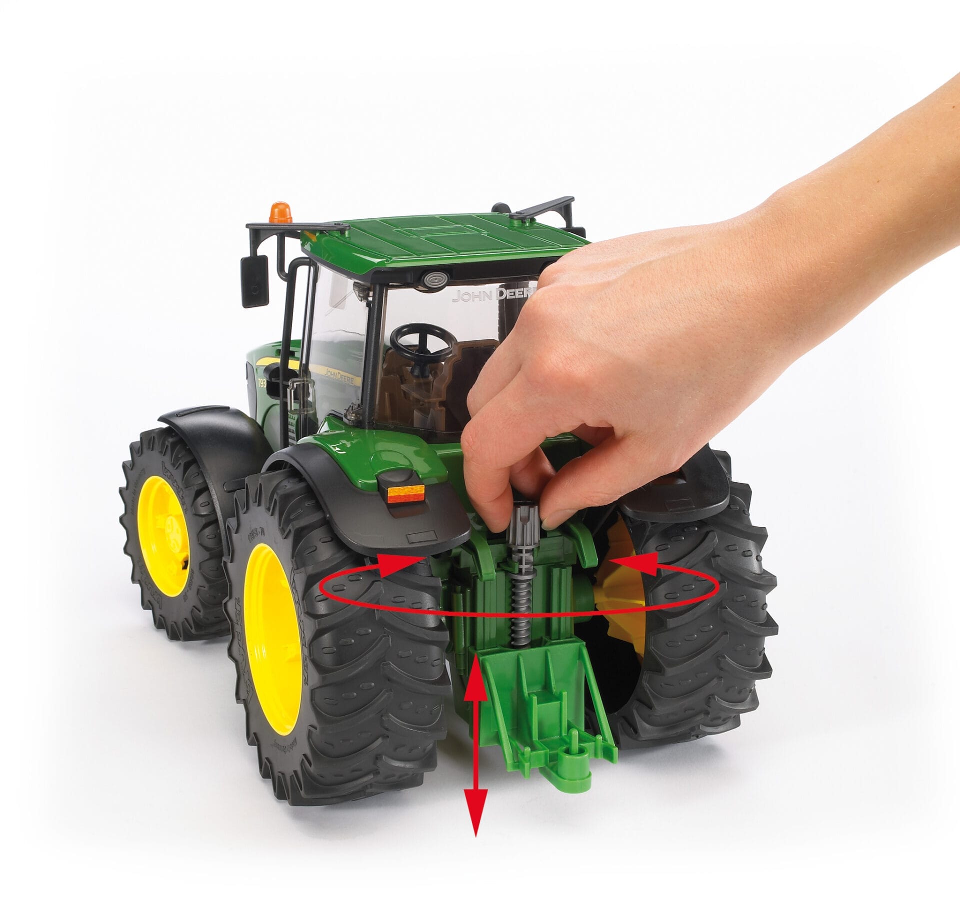 Traktor John Deere 7930 z ładowarką - 03051 - BRUDER 4 Traktor John Deere 7930 z ładowarką - 03051 - BRUDER
