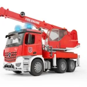 Dźwig straży pożarnej Mercedes Benz Arocs Auto z modułem świetlno-dźwiękowym - 03675 - BRUDER