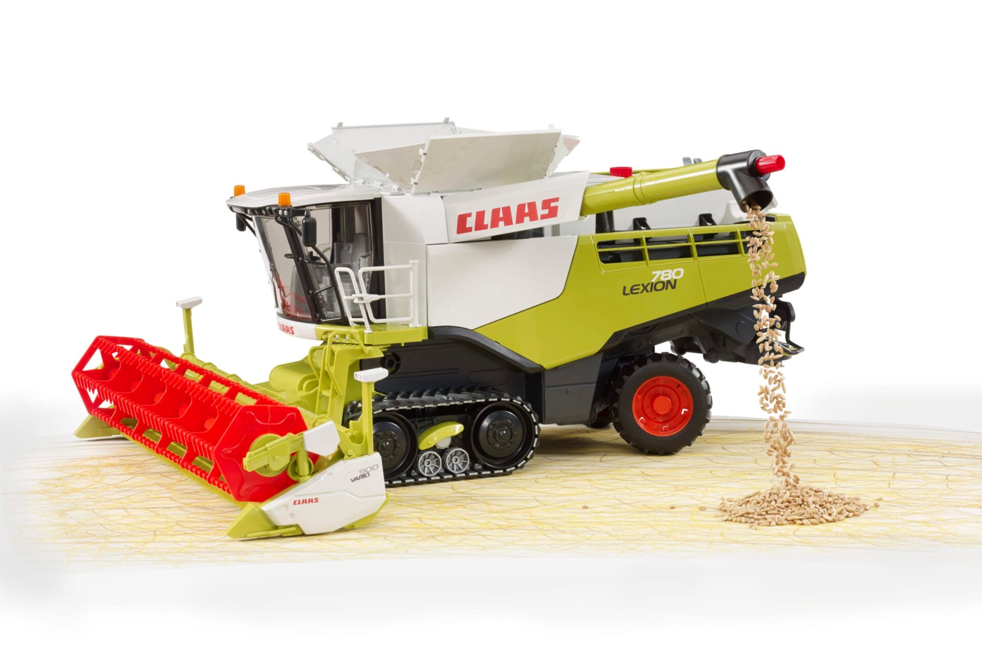 Kombajn zbożowy na gąsienicach - kombajn Claas Lexion 780 Terra Trac - 02119 - BRUDER 8 Kombajn zbożowy na gąsienicach - kombajn Claas Lexion 780 Terra Trac - 02119 - BRUDER