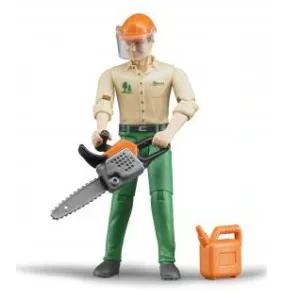 Figurka drwala z akcesoriami - drwal z piłą - 60030 - BRUDER