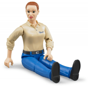 Figurka kobiety białej w niebieskich dżinsach - 60408 - BRUDER