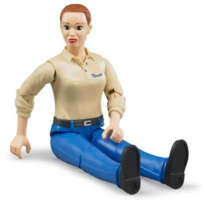 Figurka kobiety białej w niebieskich dżinsach - 60408 - BRUDER