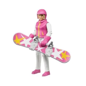 Figurka kobiety na snowboardzie - 60420 - BRUDER
