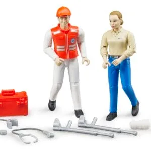 Zestaw 2 figurek z akcesoriami medyczno - ambulansowymi - 62710 - BRUDER