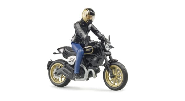 Motocykl Scrambler Ducati Cafe Racer z kierowcą - 63050 - BRUDER 5