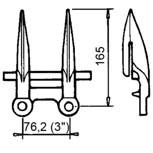 Bagnet podwójny kuty 6235120 – Pasuje do CLAAS 676235.3 – RADURA (1)