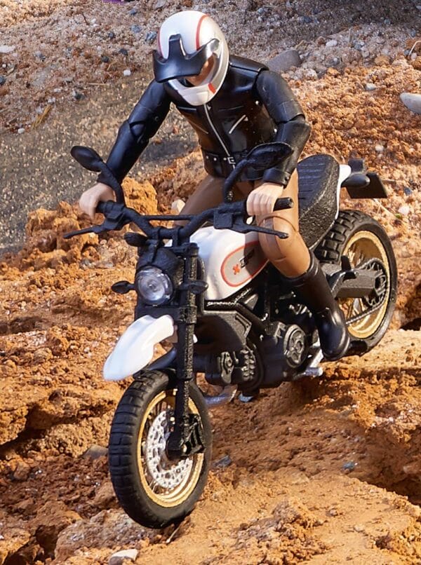 Motocykl Scrambler Ducati Desert Sled z kierowcą - 63051 - BRUDER 5