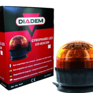 LAMPA BŁYSKOWA 8 LED - MAGNETYCZNA Z PRZYSSAWKĄ + KABEL 3,5M, NAPIĘCIE ROBOCZE 10-30V MOC 9W - DIADEM