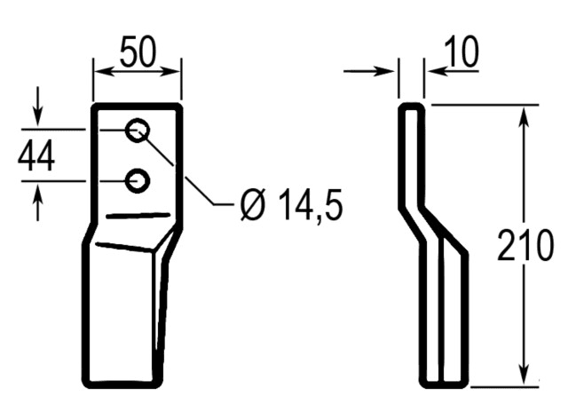 Nóż frezujący - lewy -ZAMIENNIK BREVI MASCHIO 24100415 0071091 - Maschio Gaspardo 2 Nóż frezujący - lewy -ZAMIENNIK BREVI MASCHIO 24100415 0071091 - Maschio Gaspardo