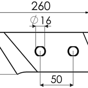 Dłuto – Prawe – ZAMIENNIK H173316 GRÉGOIRE ET BESSON – Sterennco 5650276 (1)