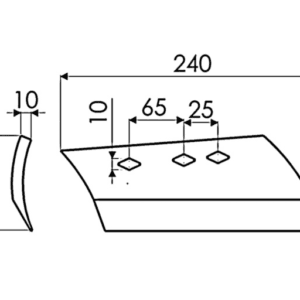 Lemiesz przedpłużka ZO-ZD – 631106 – KUHN – Sterennco HUA631106 (1)