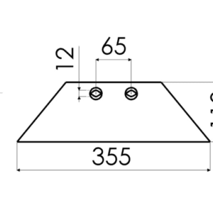Lemiesz przedpłużka ZXL – 631112 – KUHN – Sterennco HUA631112 (1)
