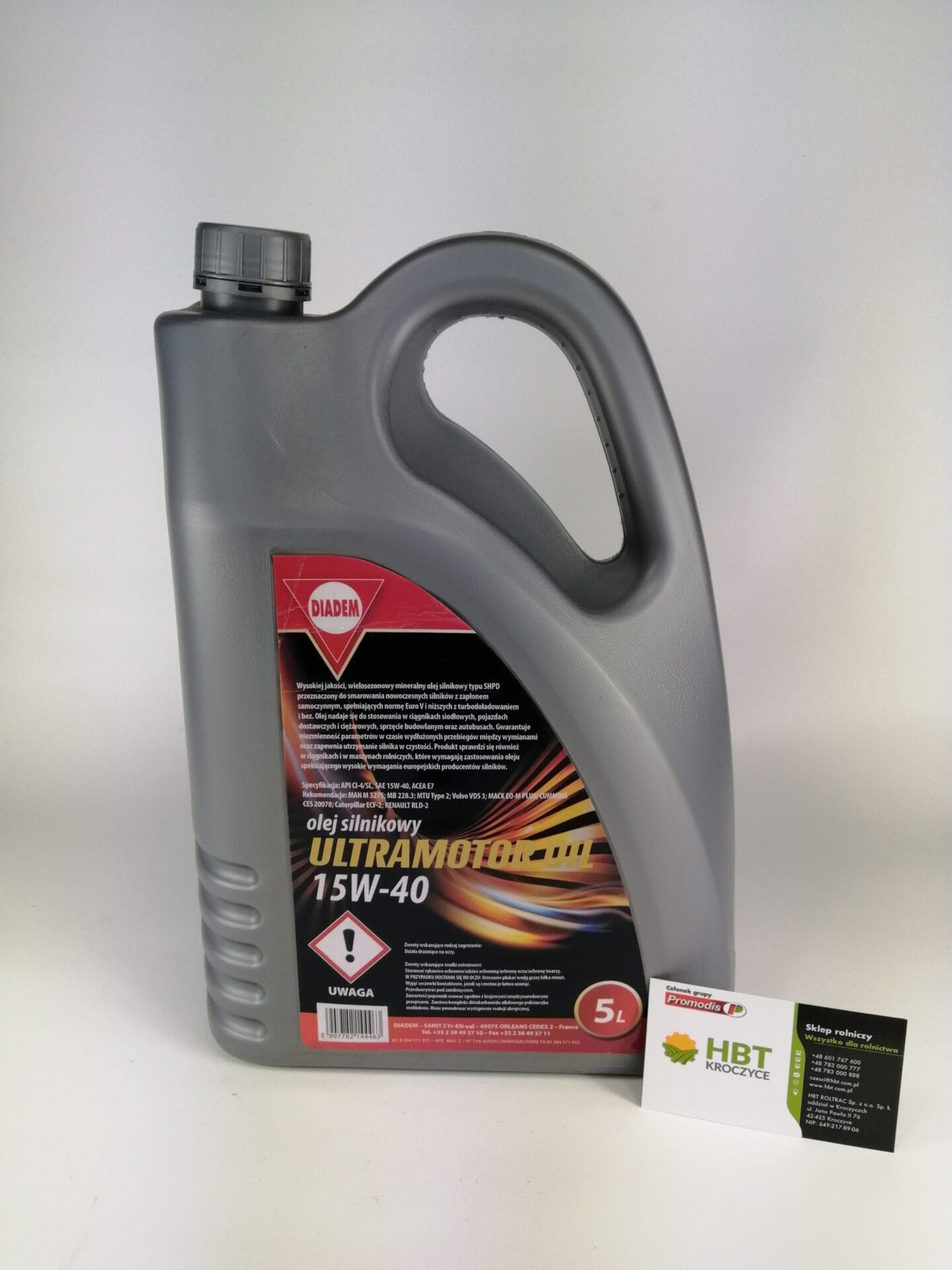 Olej silnikowy UltraMotor - 15W40 - 5L - DIADEM 1 Olej silnikowy UltraMotor - 15W40 - 5L - DIADEM