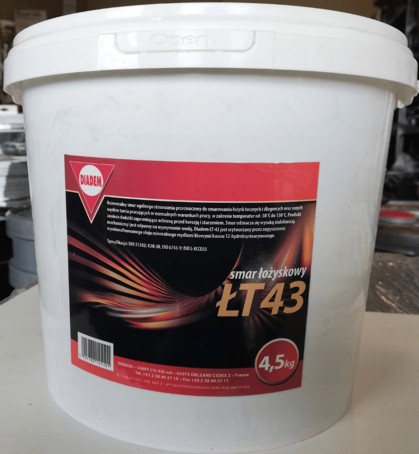 Smar ŁT 4,5kg - litowy - smar łożyskowy - DIADEM 1 Smar ŁT 4,5kg - litowy - smar łożyskowy - DIADEM