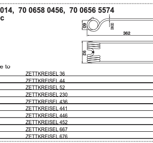 Palec zgrabiarki podwójny - 436.014 - Pottinger