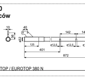 Rura zgrabiarki - 282.60.010.0 - POTTINGER