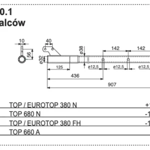 Rura zgrabiarki D = 907 mm - 282.60.010.1 - POTTINGER