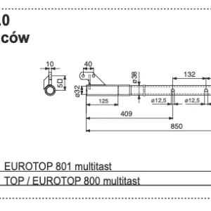 Rura zgrabiarki - 286.60.010.0 - Pottinger