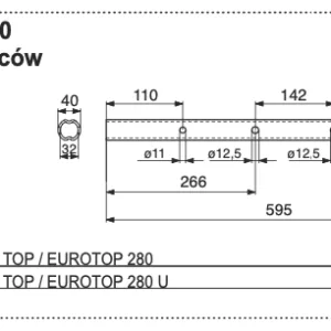 Rura zgrabiarki - 291.60.005.0 - POTTINGER