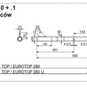 Rura zgrabiarki - 291.60.010.0+1 - POTTINGER