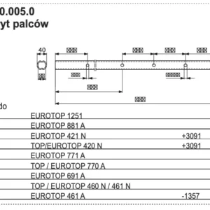Rura zgrabiarki 40x956 mm - 299.60.005.0 - POTTINGER