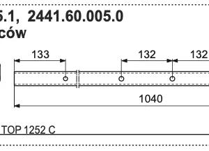 Rura zgrabiarki 43x1040 mm - 2441.60.005.1 - POTTINGER