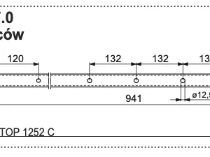 Rura zgrabiarki 43x1040 mm - 2441.60.005.1 - POTTINGER