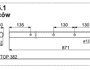 Rura zgrabiarki 40x871 mm - 2620.60.005.1 - POTTINGER