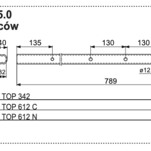 Rura zgrabiarki 40x789 mm - 2720.60.005.0 - POTTINGER