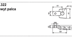Uchwyt zęba OPTISET - 621.322 - POTTINGER