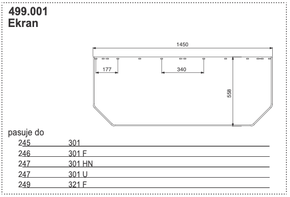 Ekran boczny zgrabiarki - 499.001 - Pottinger 1 Ekran boczny zgrabiarki - 499.001 - Pottinger