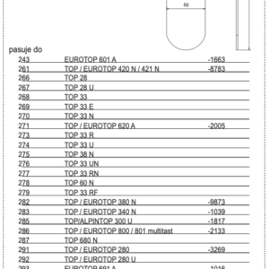 Płytka sprężynowa zgrabiarki - 264.90.007.0 - Pottinger