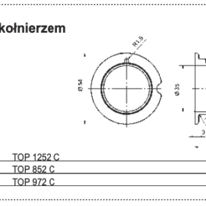 Tulejka z kołnierzem - 410.551 - Pottinger
