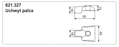 Uchwyt zęba ST 50 (CR) DIN 509 - 621.327 - POTTINGER 1 Uchwyt zęba ST 50 (CR) DIN 509 - 621.327 - POTTINGER